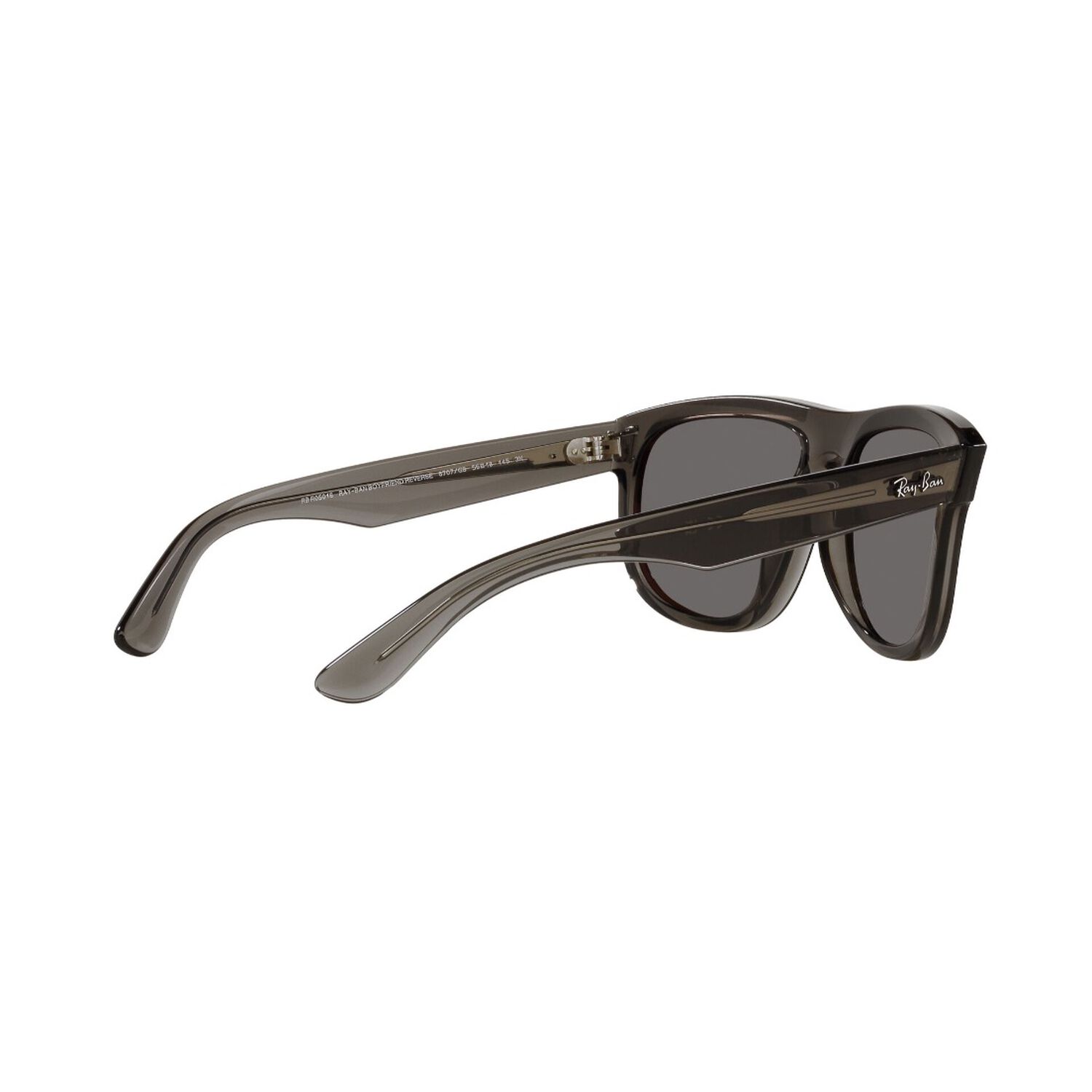 Lentes De Sol Boyfriend Reverse Transparent Dark Grey Espejados Ray-ban image number 8.0