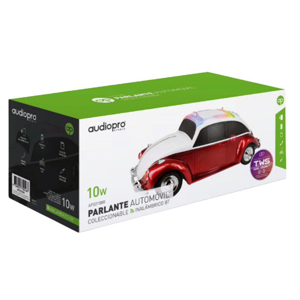 Parlante Bluetooth Dise&ntilde;o Escarabajo Color Negro - Ps image number 1.0