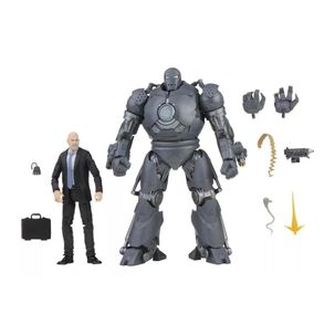 Pack 2 Figuras De Accion Obadiah Stane Y Iron Monger Marvel