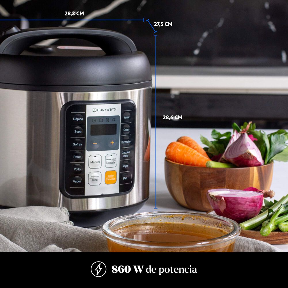Olla El&eacute;ctrica Multifuncional Multicooker Pro 5,5 L Easyways image number 2.0