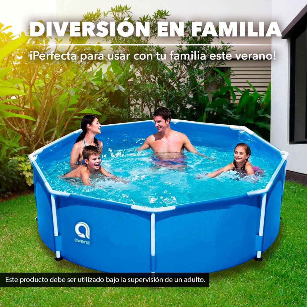 Piscina Estructural 4383 Litros 76x300 Cm Celeste image number 4.0