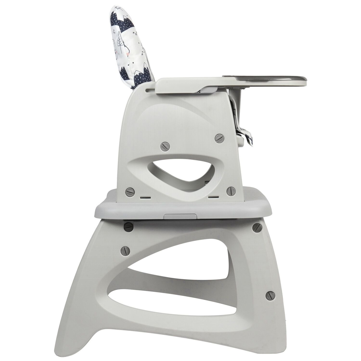 Silla De Comer Escritorio Foodzy 4-in-1 Gris image number 3.0