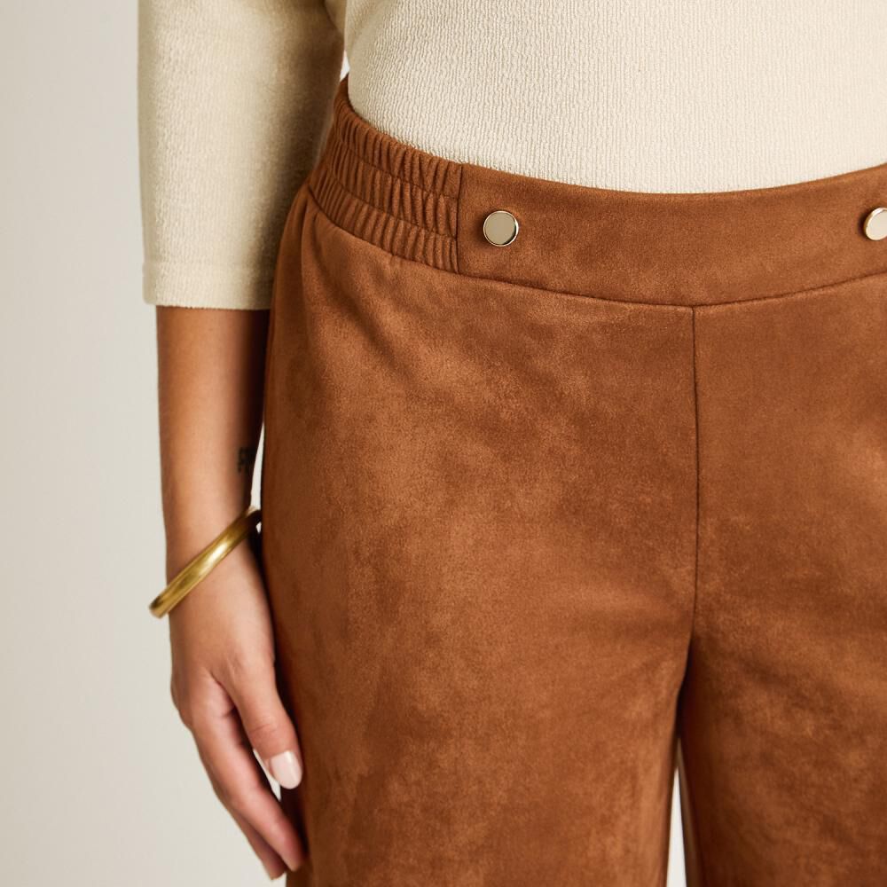 Pantal&oacute;n Tiro Medio Straight Mujer Lorenzo Di Pontti image number 3.0