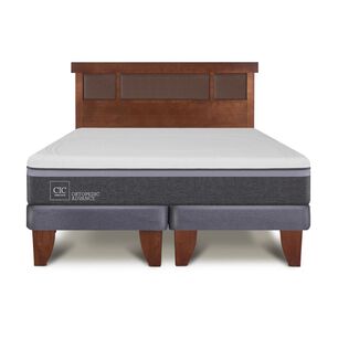 Cama Europea Cic Ortopedic Advance / 2 Plazas / Base Dividida + Respaldo