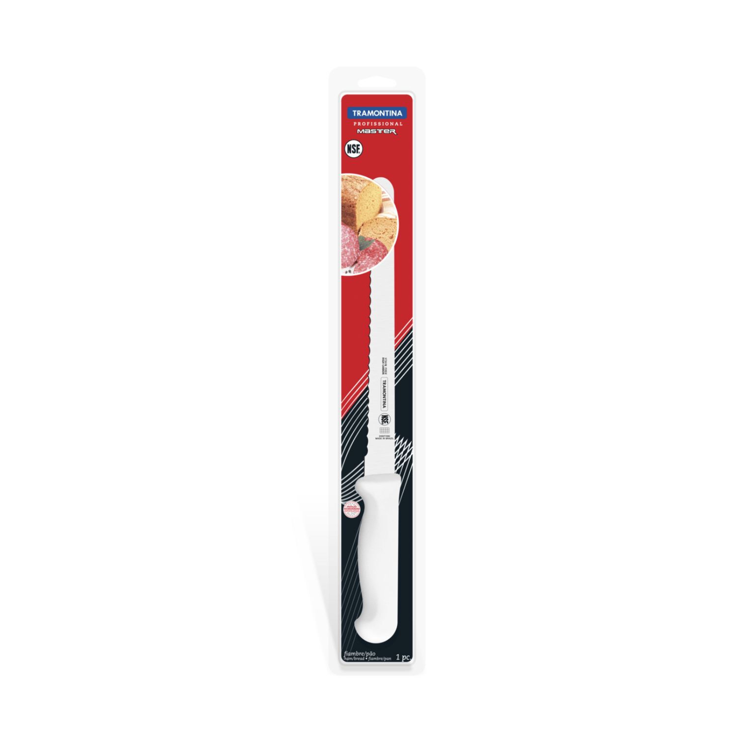 Cuchillo Sierra Tramontina Hoja 30 Cms - Para Fiambre/pan image number 0.0