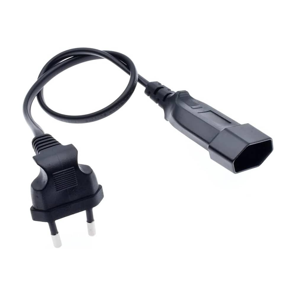 Cable De Extensi&oacute;n Europeo, Enchufe Macho A Hembra 90 Grados De 0.3 Mts image number 2.0