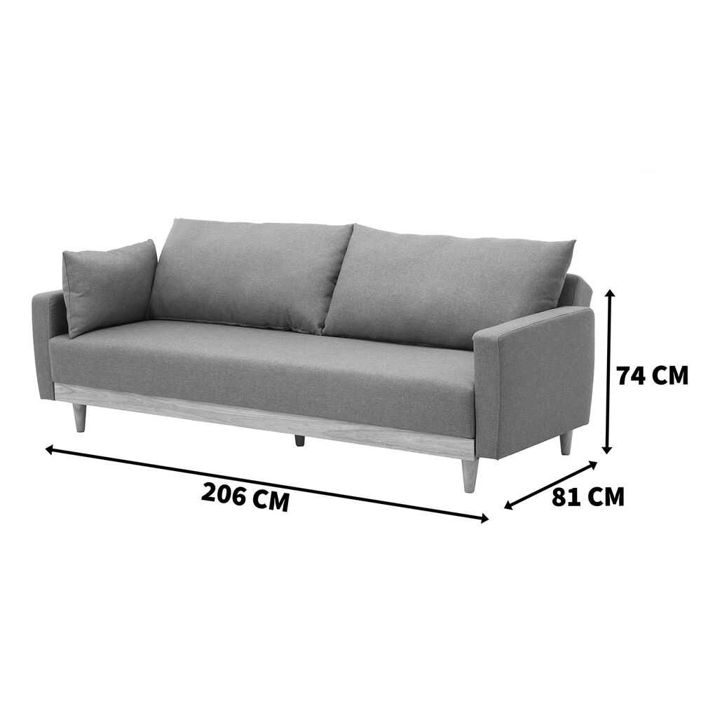 Sof&aacute; Cama Florida Marfil 3 Cuerpos image number 2.0