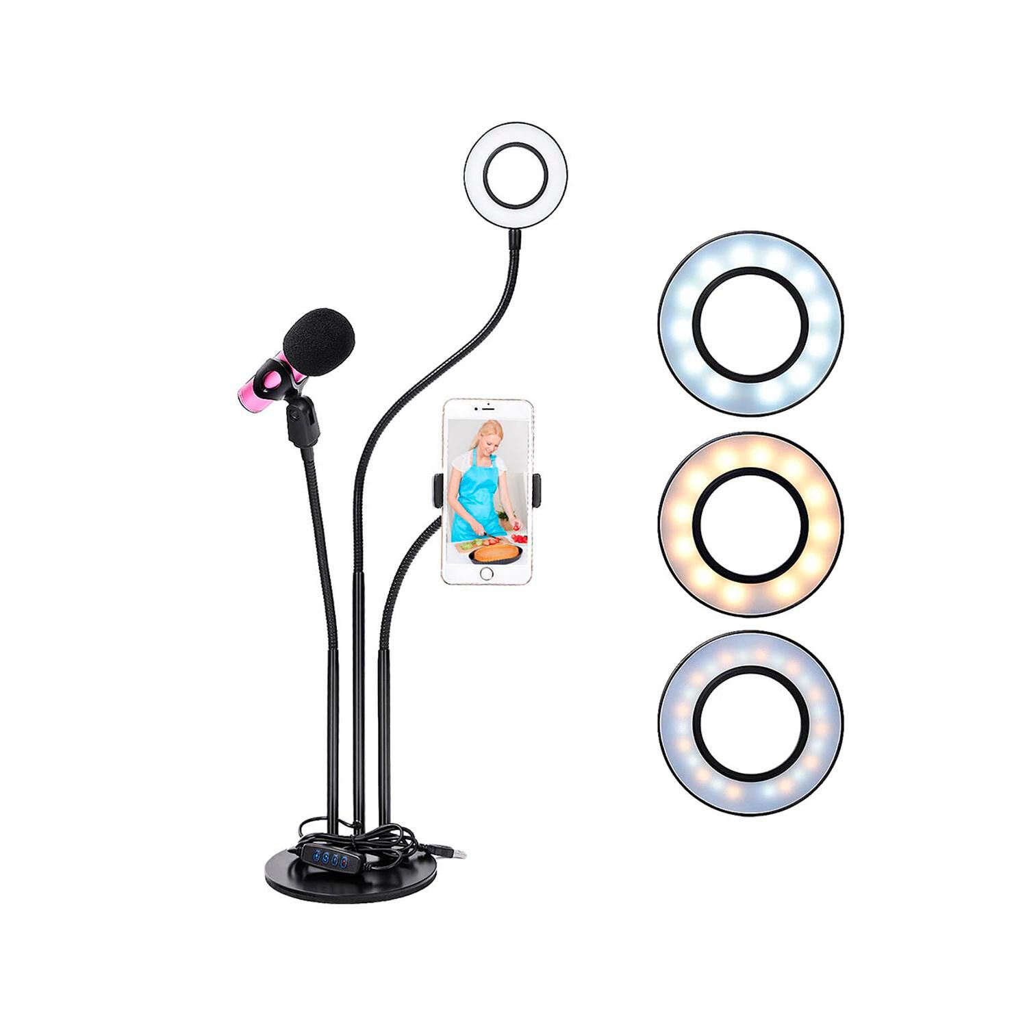 Soporte Aro De Luz Led 3 En 1 image number 0.0