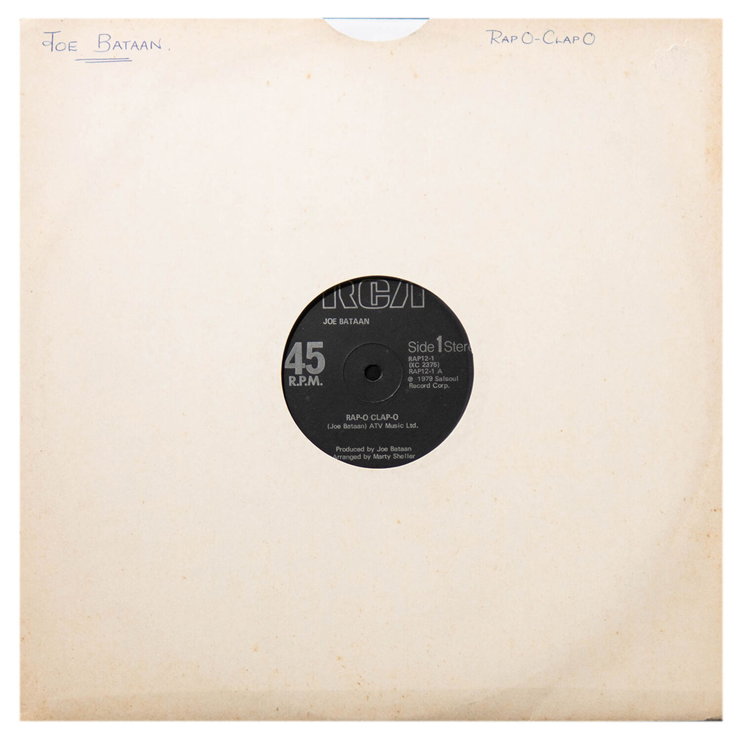 Joe Bataan - Rap-o Clap-o | 12" Maxi Single Usado image number 0.0