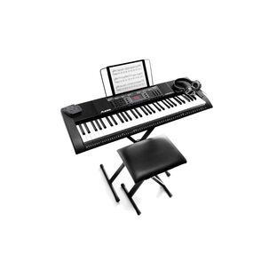 Pack Teclado+sillín+atril Y Micrófono Harmony 61 Mk3 Alesis