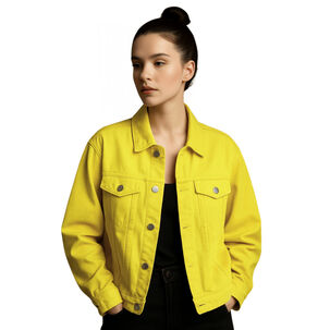 Chaqueta Mezclilla Oversize Mujer Rumania