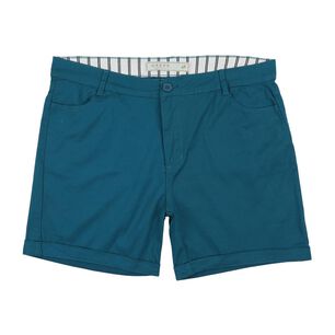 Bermuda B&aacute;sico Liso Tiro Medio Regular Mujer Geeps