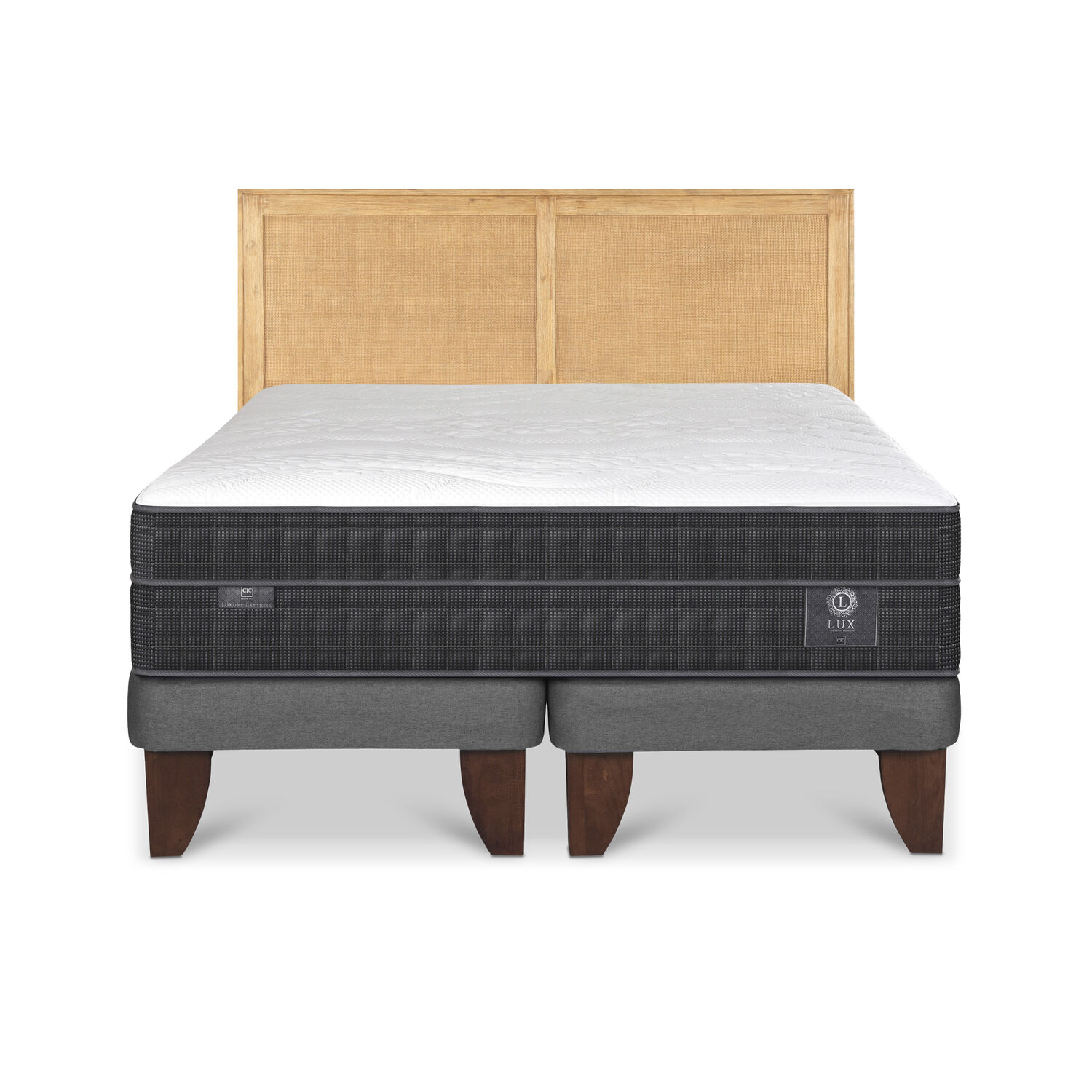 Cama Europea Cic Sava / King / Base Dividida + Respaldo image number 0.0