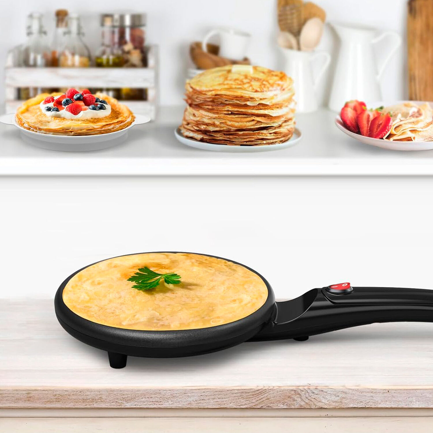 Panquequera El&eacute;ctrica Nappo Crepes 600w Flash-cook 20cm image number 7.0