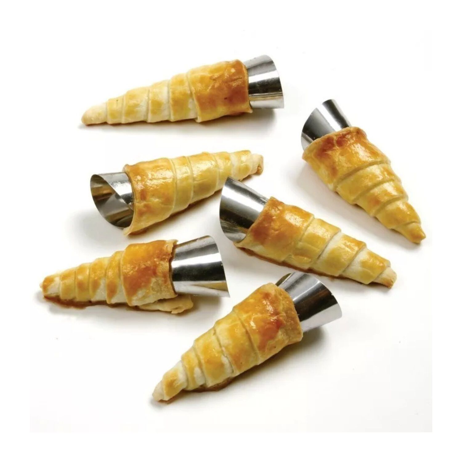 Set 6 Moldes Cono Para Cachitos Cannolis Y Croissants image number 5.0