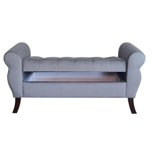 Banqueta Baul Diva Color Gris
