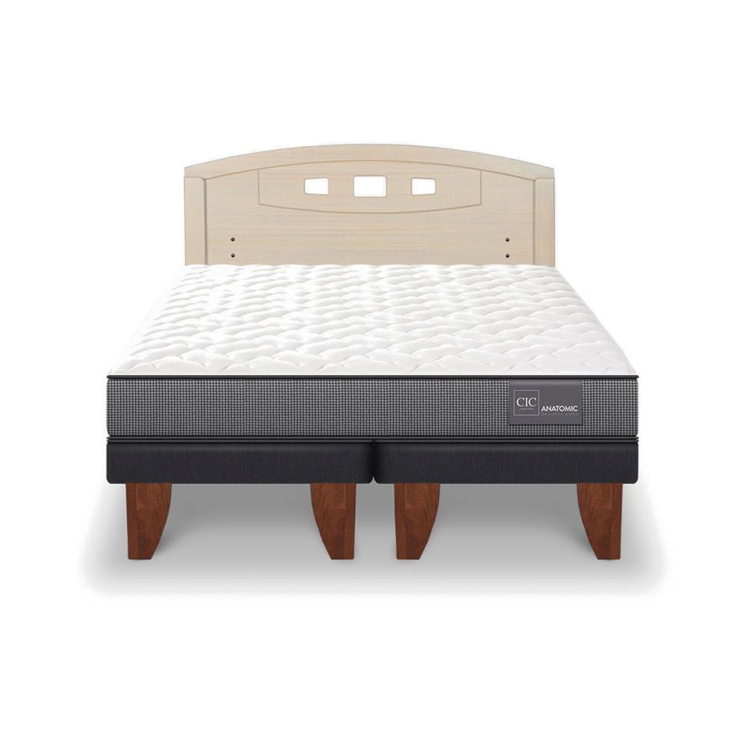 Cama Europea Cic Anatomic / 2 Plazas / Base Dividida + Respaldo image number 0.0