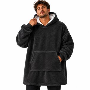 Poleron Felpa Con Capucha Manta Polar Bata Frazada Invierno