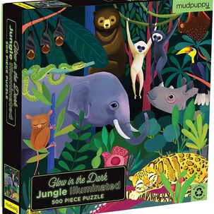 Puzzle 500pcs Que Brilla En La Oscuridad Selva Mudpuppy