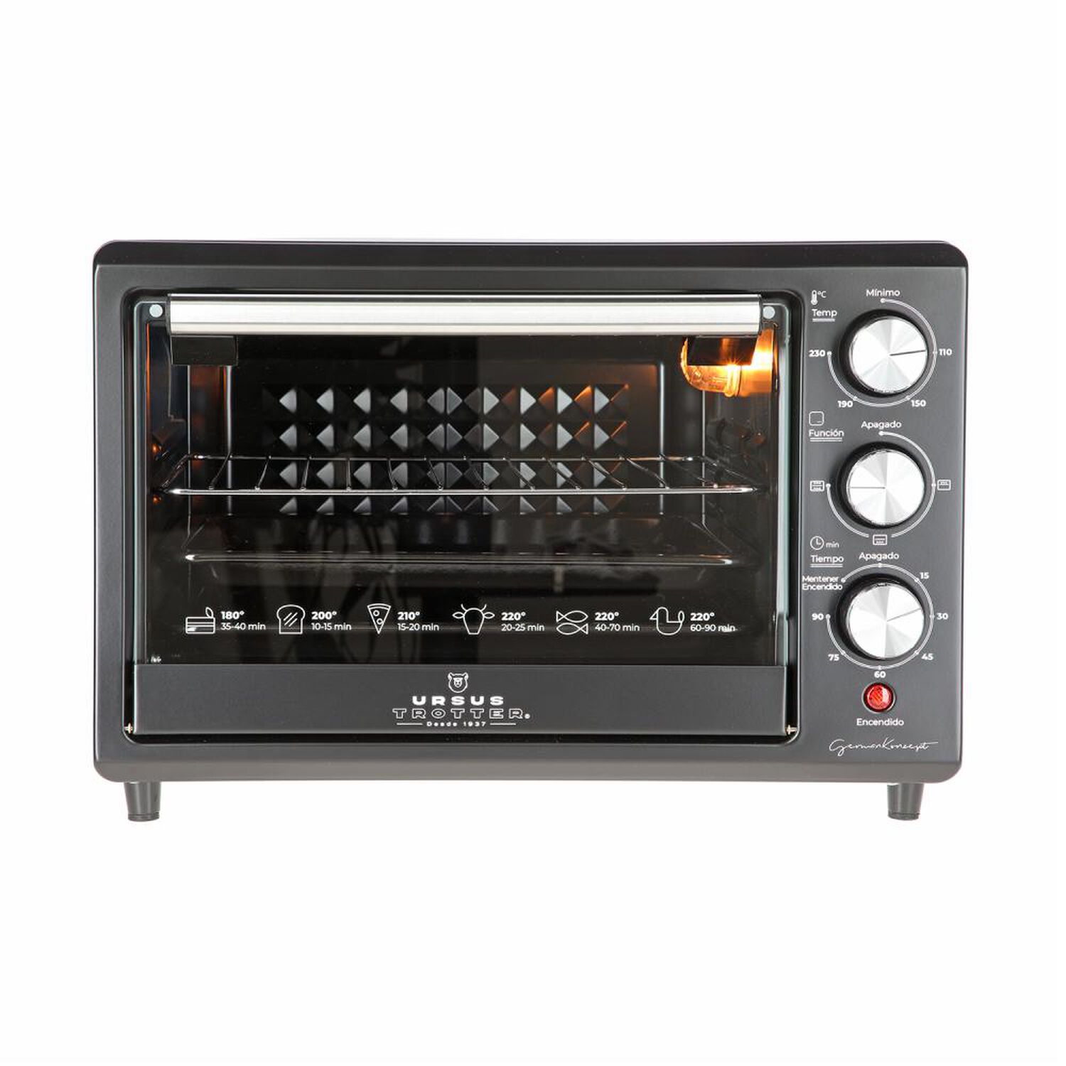 Horno El&eacute;ctrico Ursus Trotter UT-Backofen Pro-B 25L / 25 Litros / 1500W image number 5.0