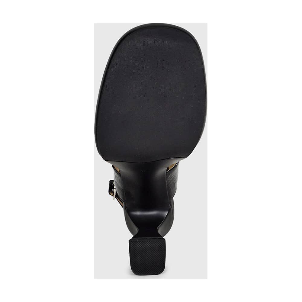 Sandalia Cuero Kader Negro image number 3.0