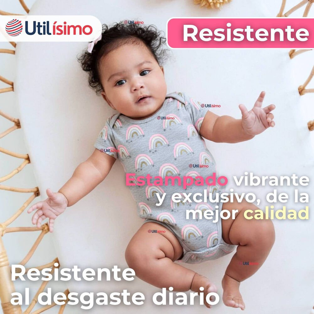 Pack 5 Bodys Ni&ntilde;a Manga Corta Tedmimak 100% Algod&oacute;n Princess Love image number 7.0