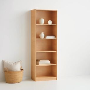 Librero Reka De 5 Espacios Alto - Madera