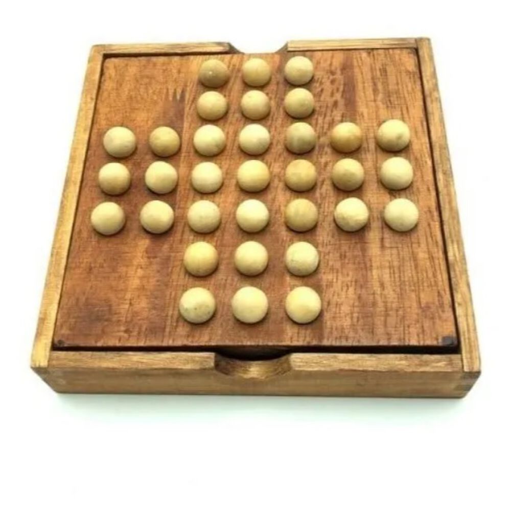 Juego Solitario Mesa Madera / Did&aacute;ctico Para Ni&ntilde;os image number 2.0