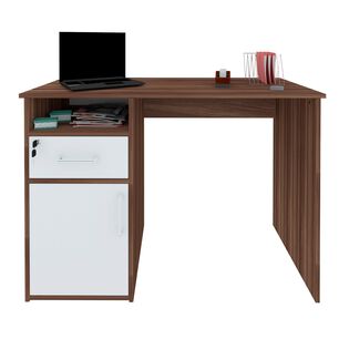Escritorio Hall Blanco Con Caf&eacute;
