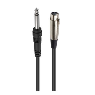 Cable De Audio Para Micr&oacute;fono 6.3mm A Xlr Hembra 5m Gc170