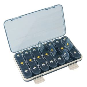 Organizador De Pastillas Port&aacute;til Pastillero Semanal