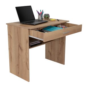 Escritorio 1 Cajon 80x73,6x49,8 Cm Café Claro