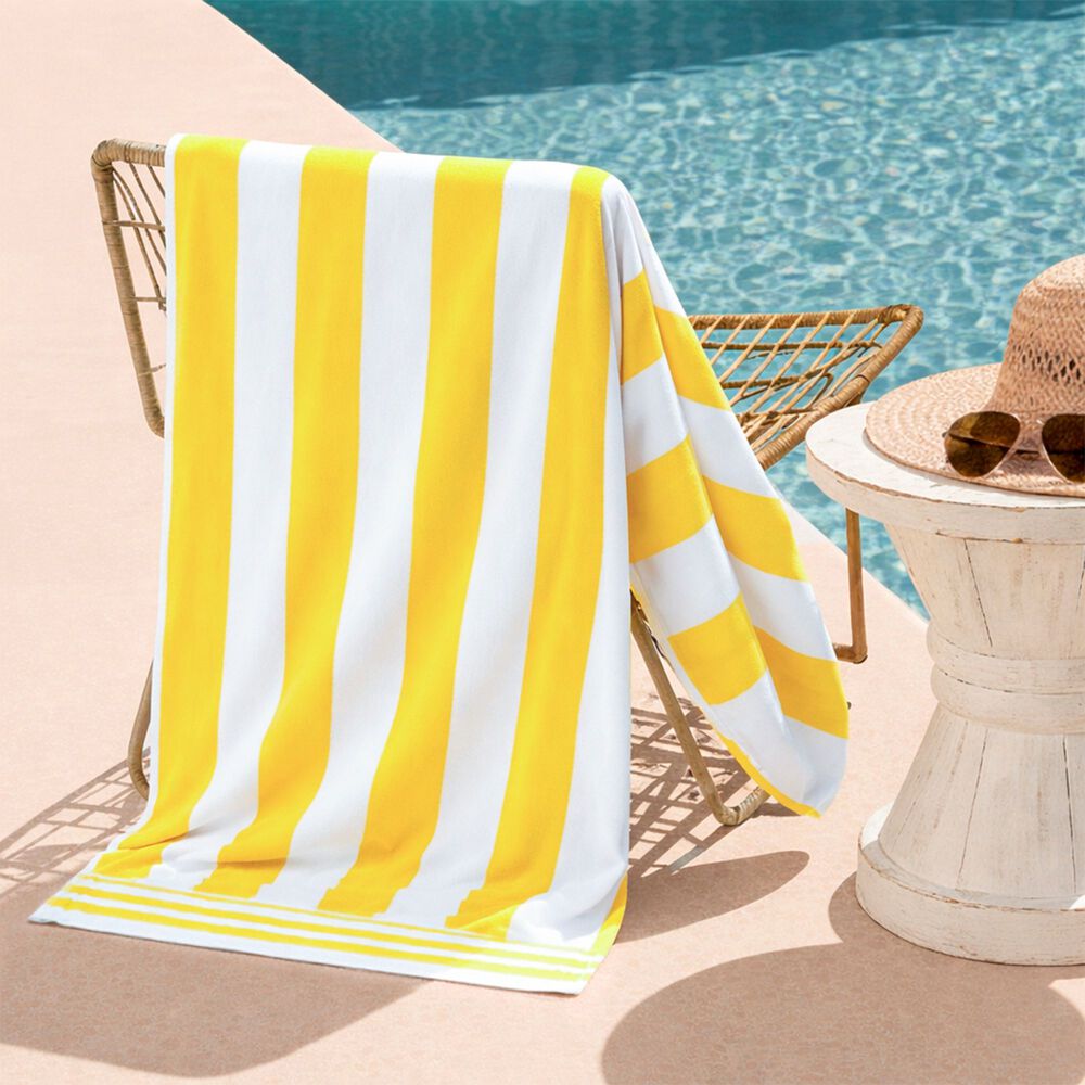 Toalla De Playa 100% Algod&oacute;n 163x81 Cabana Amarilla image number 0.0