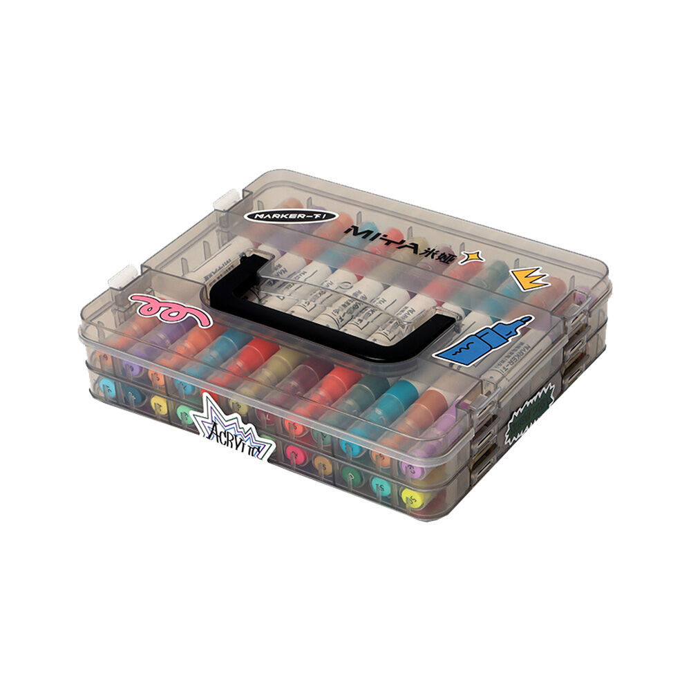 Marcadores De Acrilico Miya (doble Cabeza) 24unds image number 0.0