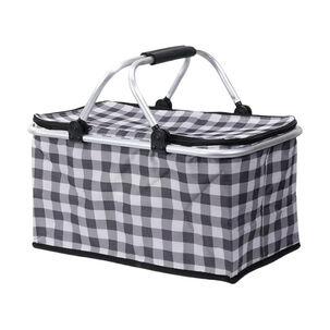 Canasta De Picnic Con Aislante Térmico Viajera Plegable