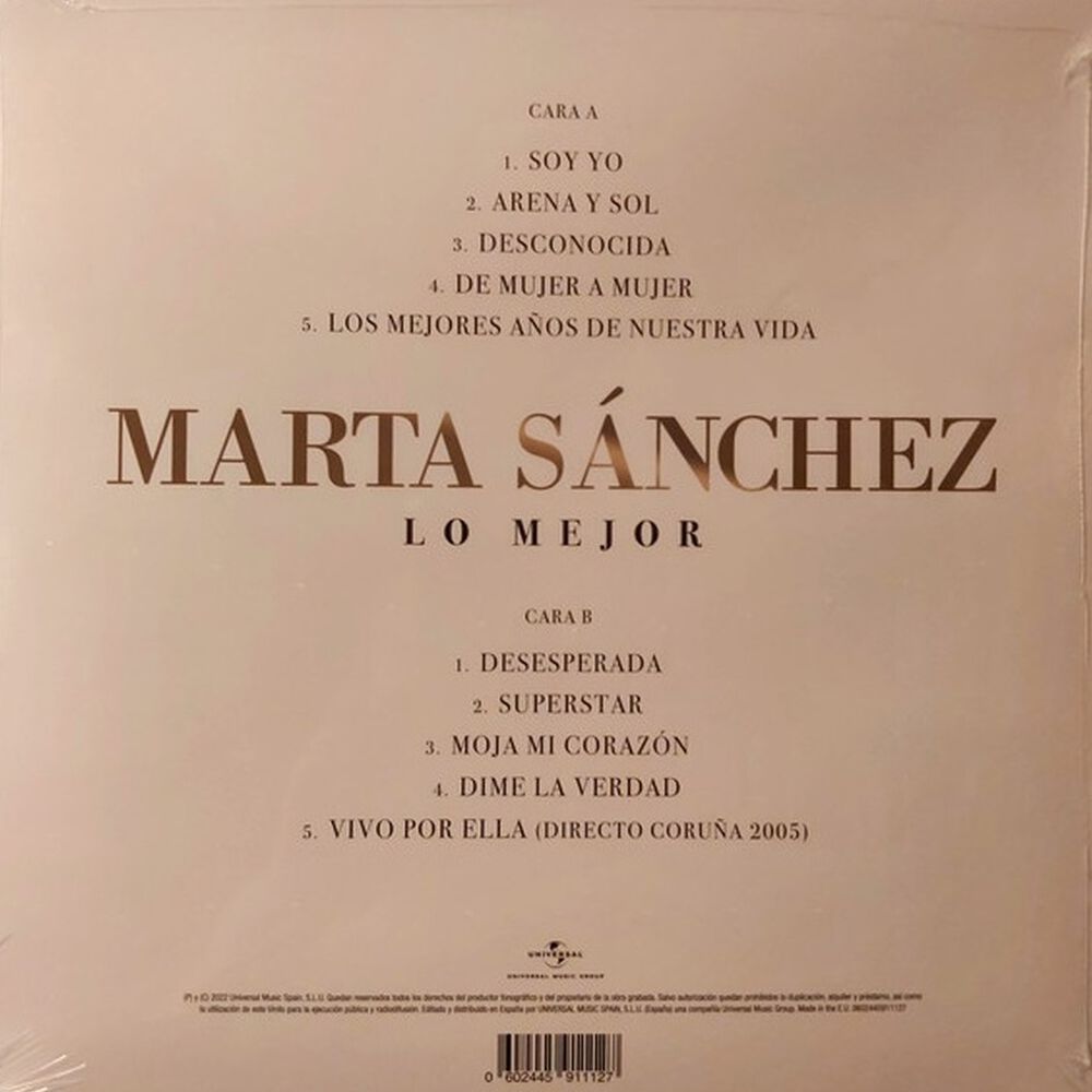 Marta Sanchez - Lo Mejor | Vinilo image number 2.0