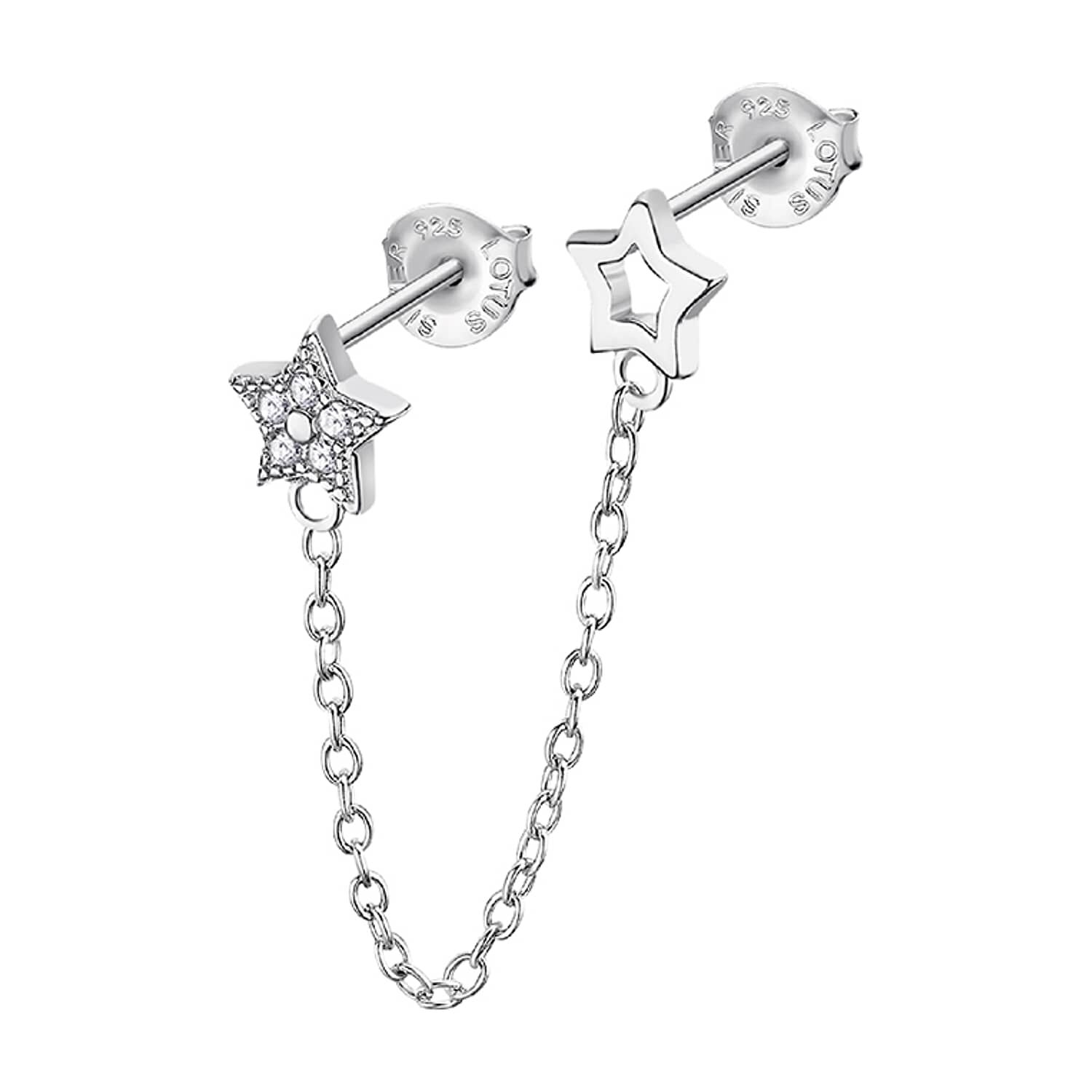 Ear Cuff Lp3340-9/1 Lotus Silver Mujer Ear Party image number 0.0
