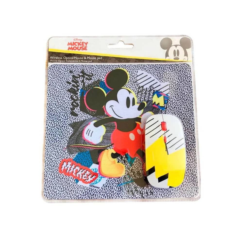 Kit Combo Mouse Inal&aacute;mbrico Y Mousepad Mickey Para Ni&ntilde;os image number 3.0