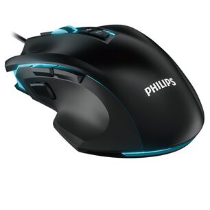 Mouse Para Gamers Philips G201 Full Rgb 4000 Dpi - 9 Botones