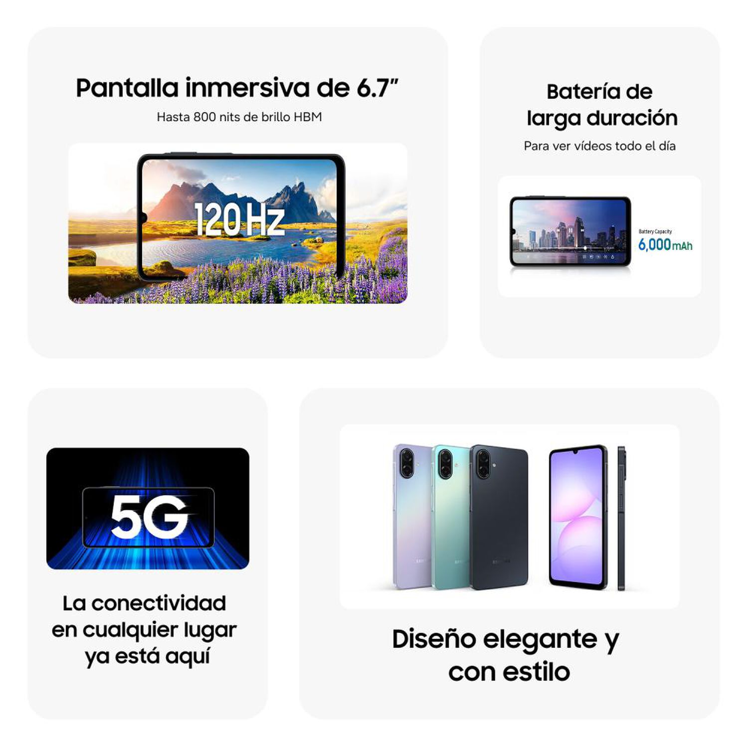 Smartphone Samsung Galaxy A07 / 5G / 128 GB / Negro / Liberado image number 4.0