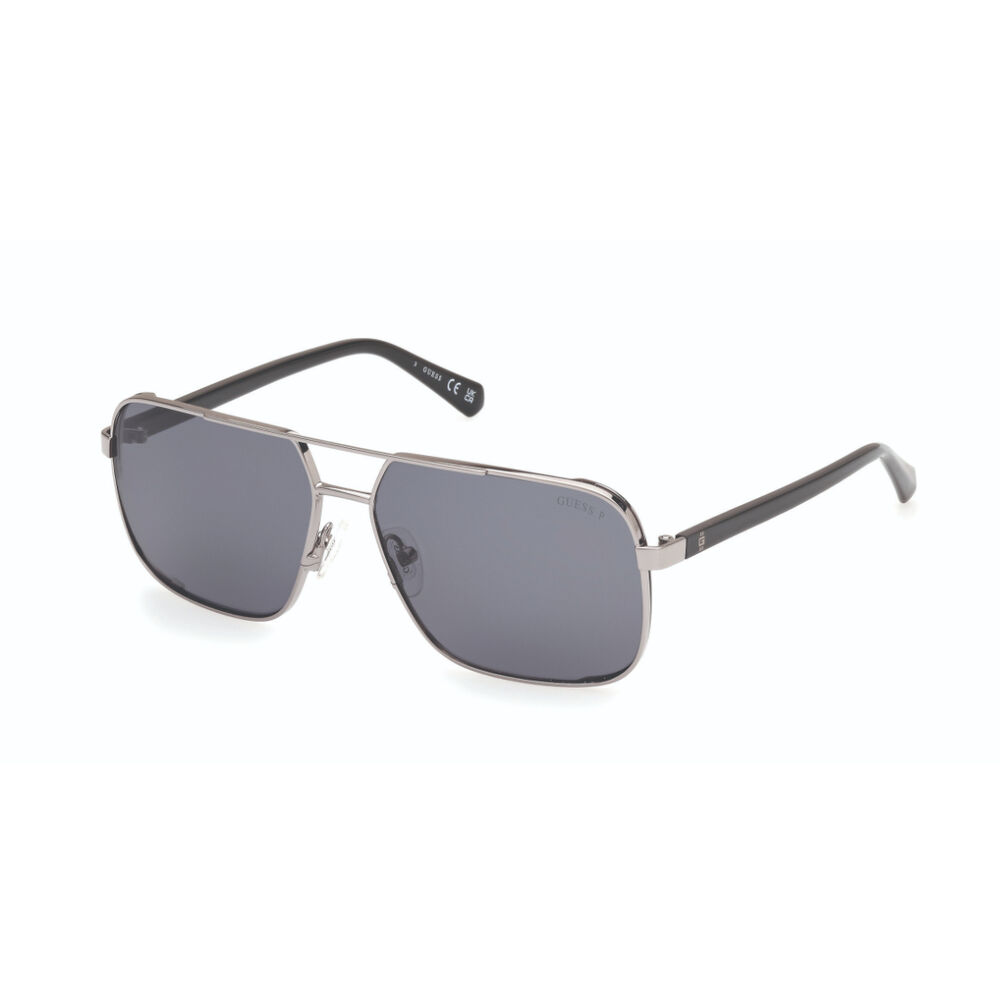 Lentes De Sol Plateado Polarizados Guess image number 1.0