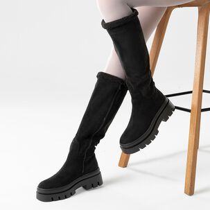 Botas Largas Mujer Casual Moda Gamuza Plataforma Weide Hx511