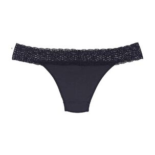 Calzon Microfibra Con Encaje Negro 2rios