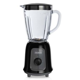 Licuadora Thomas Th330v 1,5 Litros 600w Juguera Jarro De Vidrio 2 Velocidades M&aacute;s Pulso Cuchillas 4 Fold Titanium Blades Acero Inoxidable Negro