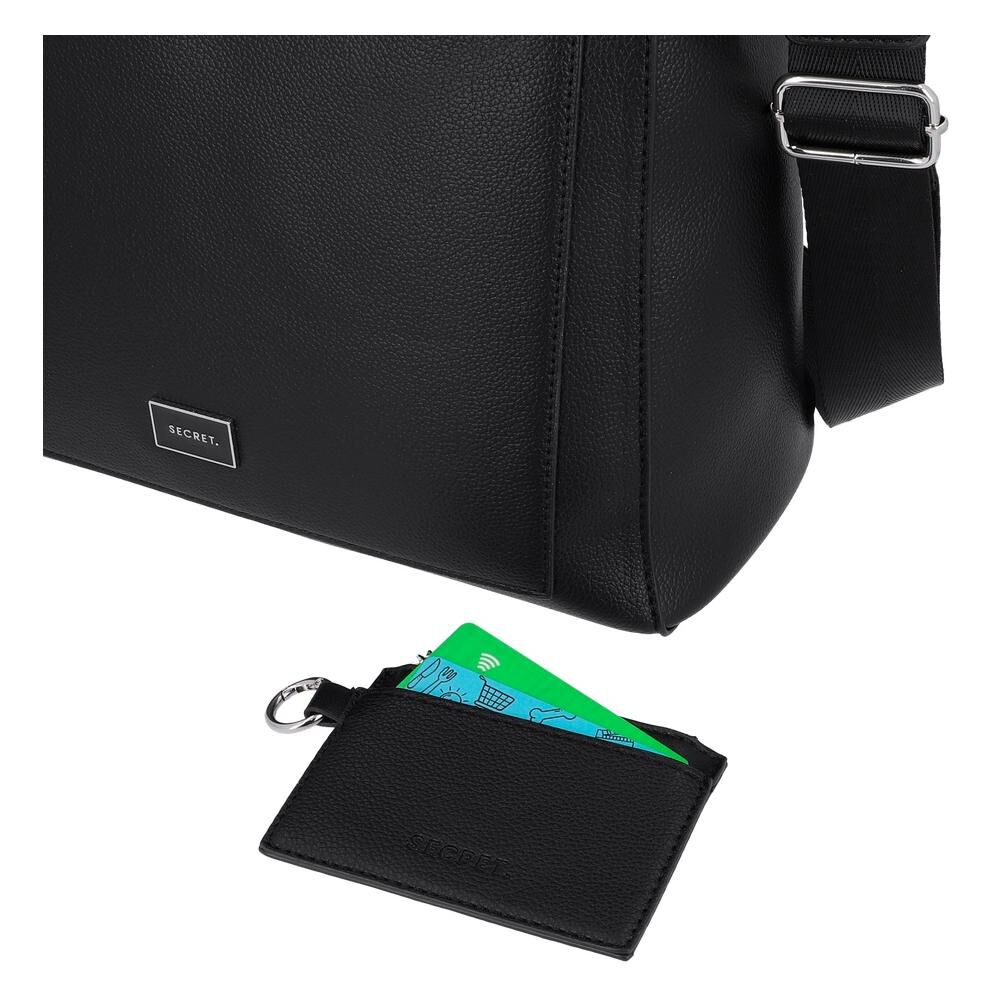 Cartera Tote Secret Nara St6 M Negro image number 6.0