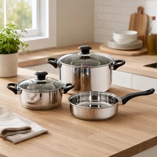 Bateria De Cocina De Acero Inoxidable 5 Piezas Corazza