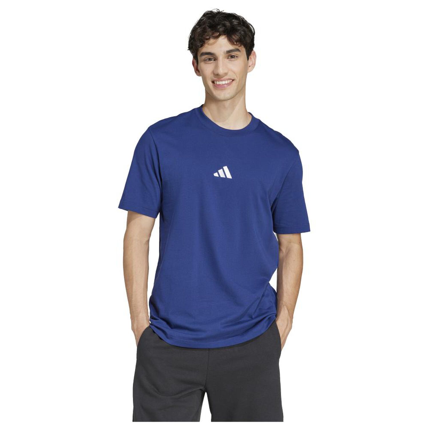 Camiseta Hombre Essentials Adidas Small Logo Single Jersey image number 1.0