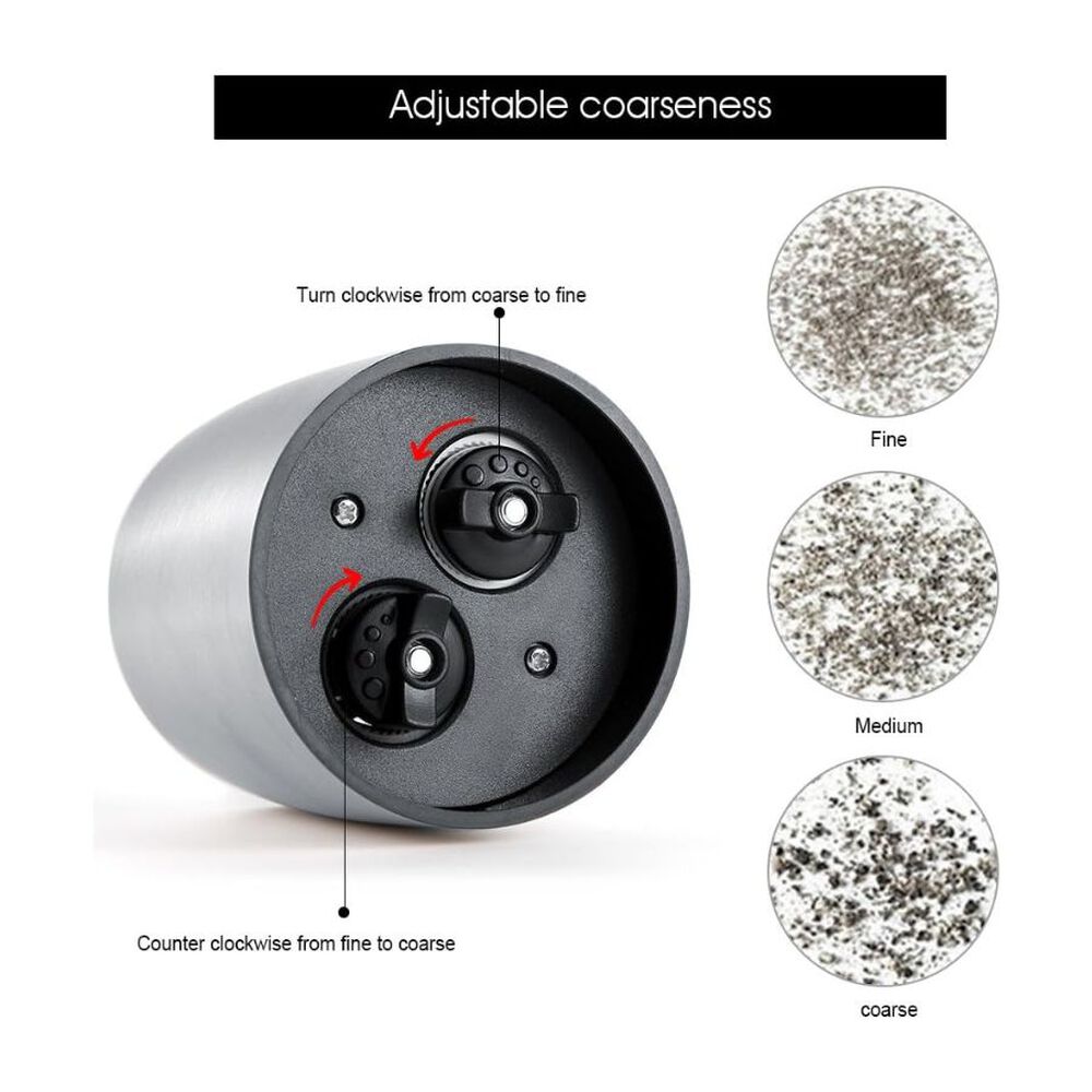 Molinillo De Pimienta De Acero Inoxidable Doble Para Cocina image number 2.0