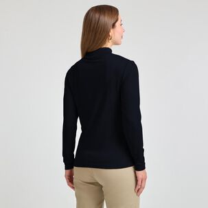 Polera Rib Manga Larga Cuello Beatle Mujer Geeps