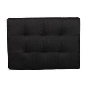 Respaldo Plaza Y Media Lino Negro